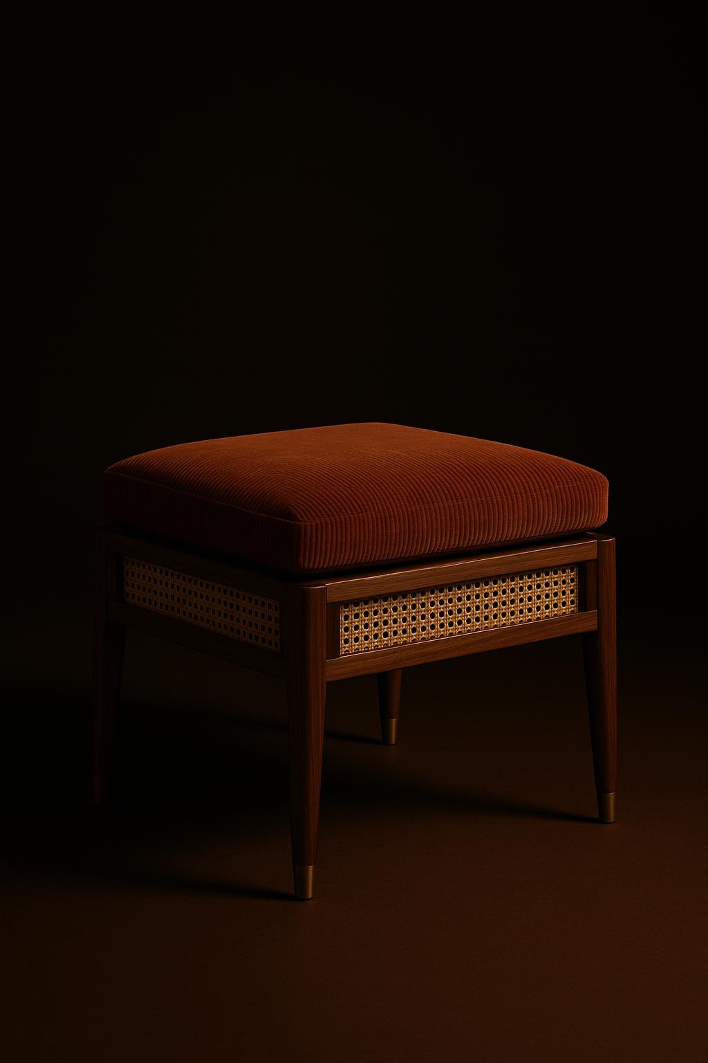 Cane Footstool